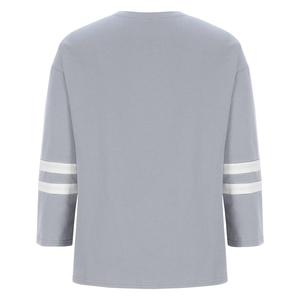 เสื้อยืดผู้หญิงไซส์ใหญ่ แขนยาว คอกลม ผ้าโพลีเอสเตอร์ กันยับ ทรงหลวม ปักลาย 3 มิติ ใส่ได้ทุกวัน - Product Image 6