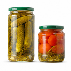 Vietnam Factory Hot Sale Top Notch Quality <b>Pickled</b> Assorty Cucumber and Tomato <b>Packed</b> in Various Size Jar - Product Image 1