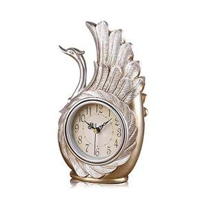 Compact Metal Desk Clock For <b>Small</b> Desk Spaces With Decorative Appeal And Practical Timekeeping Function - Product Image 3