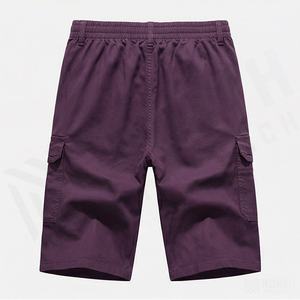 Nouvelle Arrivée - Short Décontracté Homme en Coton Léger, Longueur au-dessus du Genou, Taille Élastique, Style Cargo Respirant pour l'Été - Product Image 2