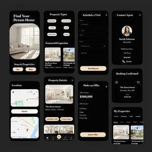 Application Immobilière avec Propriétés Sauvegardées - Product Image 1