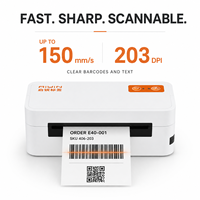 Impresora de Etiquetas de Envío Térmica Directa 4x6, 203DPI, 150mm/s, USB, Bluetooth, Impresora de Códigos de Barras para Almacenes de Comercio Electrónico