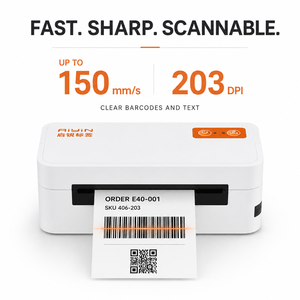 <span class=keywords><strong>Stampante</strong></span> di Etichette Termiche Dirette 4x6 203DPI 150mm/s <span class=keywords><strong>USB</strong></span> Bluetooth per E-commerce e Magazzino - Product Image 4