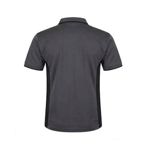 เสื้อโปโลผ้าเจอร์ซีย์คุณภาพสูงแบบสองสี ตัดต่อแถบข้างตัวเสื้อ  กระดุมสามเม็ด เหมาะสำหรับใส่ทำงานหรือเล่นกีฬา - Product Image 6