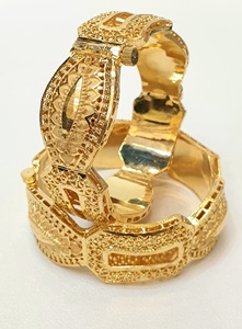 Women's 24K Gold Plated Alloy Cuff <b>Bracelets</b> Vintage Style Party Jewelry Fashion <b>Bangle</b> <b>Bracelet</b> - Product Image 4