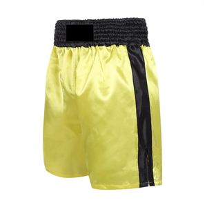 Custom Casual Men's Breathable Mid Waist Gym Fitness Shorts <b>Drawstring</b> Custom Printed Logo Nylon SpandBoxing Muay - Product Image 3