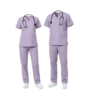 Combinaison de travail pour femmes à manches courtes, personnalisable avec logo, pour hôpital, salon de beauté, uniforme médical, uniforme d'infirmière - Product Image 1