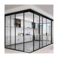 Decoración del Hogar: Puerta Corredera de 2 y 3 Rieles, Puerta Corredera de Aluminio, Moderna y Duradera, Otras Puertas