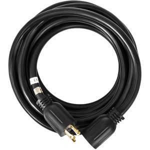 Cavo di prolunga per generatore da 40 piedi, calibro 10, con spina NEMA 5-15P, terminale maschio CA e cavo SJTW da 30 Amp con grado di protezione IP44 - Nuovo Modello - Product Image 6