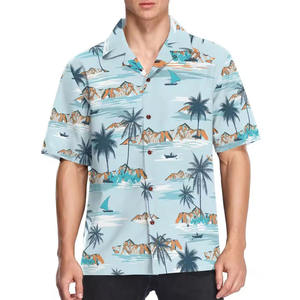 Chemise hawaïenne pour homme, chemise à manches courtes boutonnée, chemise décontractée d'été tropicale, chemise Aloha pour homme, chemise de fête hawaïenne - Product Image 1