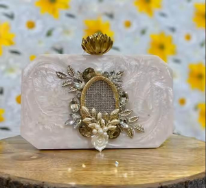 Bolsos de Mano Modernos para Fiesta, Color Blanco, Modelo Nuevo, Bolsos Metálicos para Mujer, Bolsos de Mano Pequeños para Mujer, Venta al Por Mayor, BY MULTI CRAFT - Product Image 2