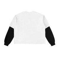 Camisetas de hombre de manga larga, estilo vintage, doble capa, estampado DTG, efecto desgastado, oversize, 280 gramos, estilo streetwear.