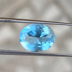 Aigue-marine naturelle 8x10, 2,42 carats, taille ovale, changeante de couleur, pierre précieuse en vrac pour la fabrication de bijoux, pierre précieuse naturelle - Product Image 1