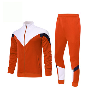 New Arrival Bulk Quantity Breathable Quick Dry 100% Cotton <b>Winter</b> Casual Full Length Stand Collar Elastic Waist Men <b>Tracksuit</b> - Product Image 1