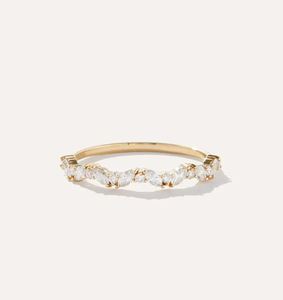 Marquise Cut Cluster 2x4mm Prong Set Moissanite Luxury Certified Delicate Wedding Engagement Party Band 925 Sterling <b>Silver</b> <b>Ring</b> - Product Image 1