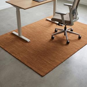 Luxury Solid Brown Hand Knotted Wool Area <b>Rug</b> Classic Textured Floral Pattern Contemporary Long Lasting <b>Flat</b> Pile Medium - Product Image 3