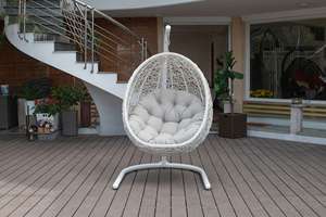 Premium Metal Outdoor Egg <b>Swing</b> Chair with 3-Year Warranty <b>for</b> Hotel Garden Balcony & Patio Use - Product Image 4