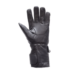 Black White Full-Finger <b>Leather</b> <b>Gloves</b> for <b>Men</b> Winter Season Custom for Motorbike Riding Touring Motorcycle Auto Racing Wear - Product Image 2