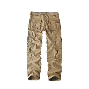 Nouveau design 2025 – Pantalon cargo en coton pour hommes et femmes, camouflage, avec 6 poches, taille mi-haute décontractée - Product Image 2