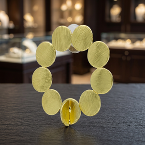 Pendientes Geométricos de Latón Chapado en Oro, Estilo Contemporáneo, Minimalista, Chic, Étnico, Bohemio, Clásico, Bohemio Chic, Gitano - Product Image 4