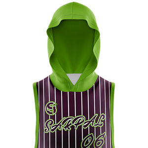 Hoodie sans manches personnalisé pour homme, pull d'hiver uni 300 grammes, broderie frontale, style hip-hop décontracté - Product Image 2