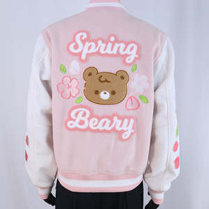 แจ็คเก็ตวาร์ซิตี้ปักลายเชนิลล์แฟชั่นคุณภาพสูง ดีไซน์ใหม่ สไตล์สตรีทแวร์แบบแพทช์เวิร์คสุดเท่ ขายดีประจำฤดูหนาว - Product Image 2