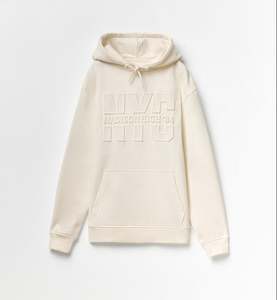 Sweat à capuche en molleton pour homme avec broderie personnalisée, 100% coton, poids lourd 550 g/m², coupe ample, pour la gym et l'entraînement - Product Image 6