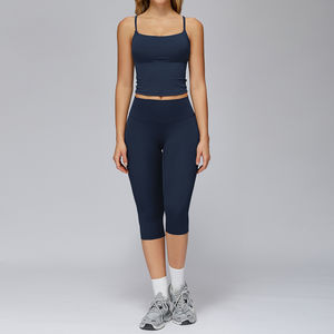 Ensembles de vêtements de sport à marque privée pour femmes, vêtements de fitness, yoga, ensemble de 4 pièces avec veste, vêtements de sport pour femmes - Product Image 4
