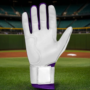Gants de frappeur de baseball PROVEN ENTERPRISES en cuir, couleurs et tailles personnalisables, design léger et durable, manchette longue élastique haute performance - Product Image 1