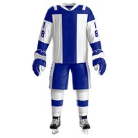 Tenues de hockey sur glace 100 % polyester de pointe, conçues pour la vitesse, le confort, la respirabilité et une autonomie de mouvement totale pendant le jeu