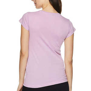 Camisetas de Mujer Transpirables, Ecológicas, de Secado Rápido, Ligeras, de Poliéster, Color Sólido, Cuello en V, Cortas, Lisas, de Alta Calidad - Product Image 2