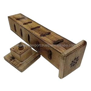 Top vente excellente qualité arabe porte-encens bois métal brûleur pour la décoration intérieure poli Technique boîtes en bois signes muraux - Product Image 6