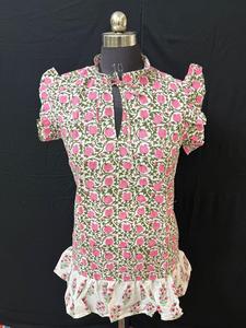 Women's 100% Cotton Screen Printed Maxi <b>Dress</b> Floral Sleeveless Summer Casual Resort Beach Wear Long Cotton <b>Dress</b> - Product Image 2