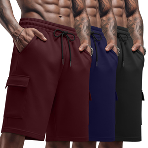 Shorts de sport décontractés pour hommes de haute qualité, personnalisables avec logo, en coton 100 %, coupe oversize, pour l'été et la gym - Product Image 6