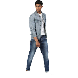 Chaquetas Vaqueras de Mezclilla Personalizadas con el Mejor Diseño Hip Hop Unisex, Estilo Casual para Hombre, con Logotipo Personalizado para Uso en Exteriores - Product Image 1