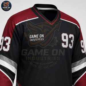With Private Lable New Arrival Latest Custom Colors Player Numbers Logo Printing Custom Sublimated Ice Hockey Uniform Sets - Product Image 6