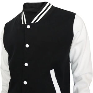 Vestes universitaires tendance pour hommes avec col montant, logo professionnel imprimé, pour la saison hivernale, prix compétitif - Product Image 1