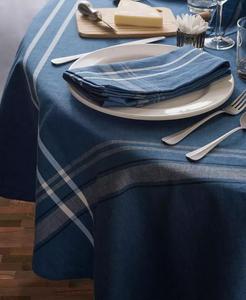 Tovaglia francese Chambray 70 "rotondo | Importazioni di Design - Product Image 2