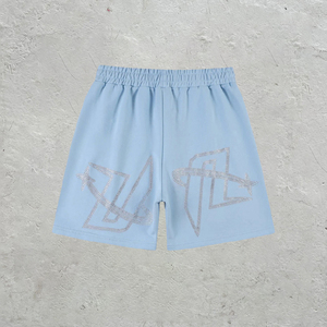 Shorts d'été personnalisés de qualité supérieure, shorts en molleton personnalisés pour hommes, streetwear, shorts à crânes en strass, Fortleo - Product Image 6