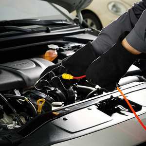 Gants de soudage longs à doigts complets de qualité supérieure, couleur unie, modèle 2026, par le fabricant - Product Image 6