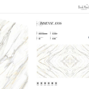 Carreaux de porcelaine blanche brillante de qualité supérieure 800x1600 1200x1800 750x1500mm, grands formats pour maison, bureau et commerce - Product Image 1