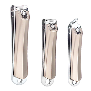 AQDAS INDUSTRIES AI-NC-0004 Nail Clippers Set Black Matte Stainless Steel Flat Shape Finger Clipper Gift for <b>Men</b> - Product Image 1