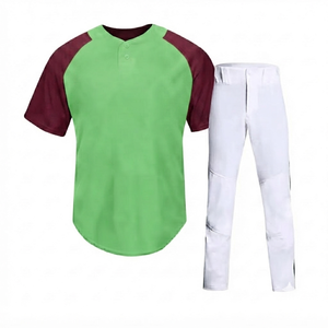 Trendy custom heren baseball jersey broek met hittetransferdruk, 100% polyester mesh, antibacterieel, ademend, elastische taille - Product Image 1