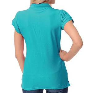 2026 <b>Women's</b> Casual 100% Cotton Short Sleeve Knitted for <b>Shirts</b> Breathable Solid Pattern - Product Image 3