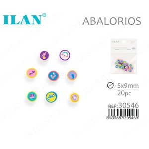 Ilan Abalorios Perline con Note Musicali 5x9mm, 20 Pezzi per Creazione di Gioielli - Product Image 1