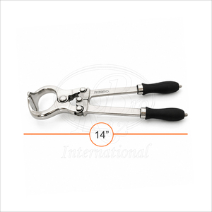 Castrateur sans sang Burdizzo en acier inoxydable de 14 pouces avec poignées en plastique, pince de castration vétérinaire pour bovins, moutons, chèvres - Product Image 4