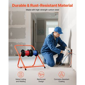 Dispensador de Cables de Acero de Alta Resistencia, Portátil, con Soporte para Bobinas de 20 mm de Diámetro y Base para Cables Eléctricos - Product Image 4