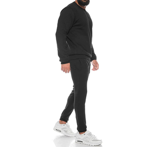 Conjunto de Sudadera de Dos Piezas Personalizado para Hombre, Transpirable, de Poliéster/Algodón, Ropa Deportiva de Invierno, Logotipo Delantero/Trasero, OEM - Product Image 3