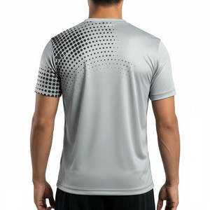 High Quality Custom Sports T Shirt Men Fitness Gym Wear Quick Dry Training Soccer Jersey OEM and ODM - Product Image 2