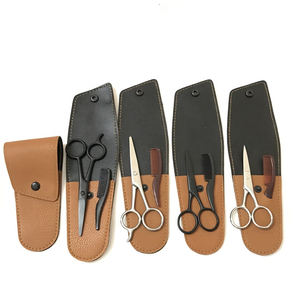 Tijeras de Acero Inoxidable de 5 Pulgadas para Recortar el Vello de la Nariz y la Barba, Tijeras de Corte y Entresacado de Metal con Peine - Product Image 5